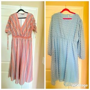 Two mid length dresses. Both new with tags.